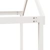 vidaXL Etagenbett mit Dach Weiß 90x190 cm Massivholz Kiefer