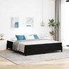 vidaXL Boxspringbett mit Matratze Schwarz 180 x 220 cm Stoff