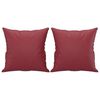 vidaXL 2-Sitzer-Sofa mit Zierkissen Weinrot 120 cm Kunstleder