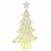 vidaXL Weihnachtsbaum mit 160 LEDs Warmweiß 150 cm Haustier