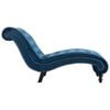 vidaXL Chaiselongue Blau Samt