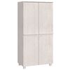 vidaXL Kleiderschrank HAMAR Wei&szlig; 89x50x180 cm Massivholz Kiefer