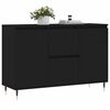vidaXL Sideboard Schwarz 101,5x35x70 cm Holzwerkstoff