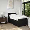 vidaXL Boxspringbett mit Matratze Schwarz 90x190 cm Stoff