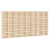 vidaXL Sammlervitrine aus Holz mit 80 F&auml;chern 80x4,5x40,5cm