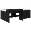 vidaXL Hochbett mit Schreibtisch f&uuml;r Kinder Schwarz 75 x 190 cm