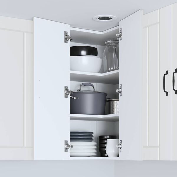 vidaXL K&uuml;chenschrank Lucca Wei&szlig; 57 x 57 x 80 cm Holzwerkstoff