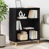 vidaXL Sideboard Schwarz Eichen-Optik 69,5 x 32,5 x 90 cm
