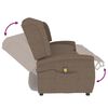 vidaXL 4-Sitzer Massagesessel Taupe Stoff