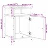 vidaXL Nachttisch Artisan-Eiche Holzwerkstoff