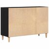 vidaXL Sideboard Schwarz Eichen-Optik 103,5 x 35 x 70 cm Holzwerkstoff