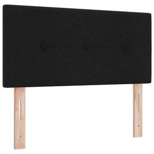 vidaXL H&ouml;henverstellbares Kopfteil mit Kopfteil Schwarz 80 cm Stoff