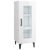 vidaXL Sideboard Hochglanz-Wei&szlig; 34,5x34x90 cm Holzwerkstoff