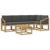 vidaXL Outdoor-Sofagarnitur 6 stk. Wei&szlig; und Anthrazit