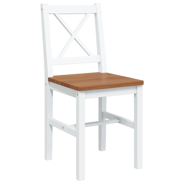 vidaXL 5-tlg. Essgruppe Braun und Weiß