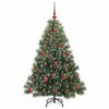 vidaXL Künstlicher Weihnachtsbaum mit 150 LEDs Grün 120 cm PE und PVC