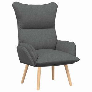 vidaXL Sessel Dunkelgrau 69 x 74 x 93 cm Stoff und Sperrholz