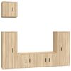 vidaXL 5-tlg. TV-Schrank-Set Sonoma-Eiche Holzwerkstoff