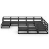 vidaXL 11-tlg. Garten-Lounge-Set Massivholz Kiefer