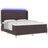 vidaXL Boxspringbett mit Matratze Braun 140 x 200 cm Stoff