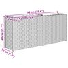 vidaXL Hochbeet mit 2 F&auml;chern Braun 90x20x40 cm Poly Rattan