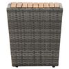 vidaXL 3-tlg. Bistro-Set Poly Rattan und Akazienholz Grau