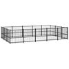 vidaXL Outdoor-Hundezwinger Stahl 14,11 m&sup2;