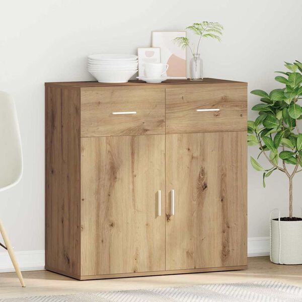 vidaXL Sideboard Artisan-Eiche 78 x 38 x 80 cm Holzwerkstoff