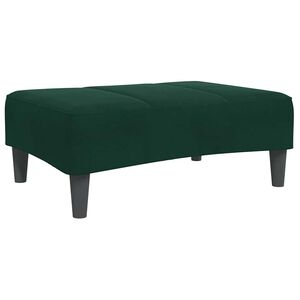 vidaXL Fu&szlig;hocker Dunkelgr&uuml;n 77x55x31 cm Samt