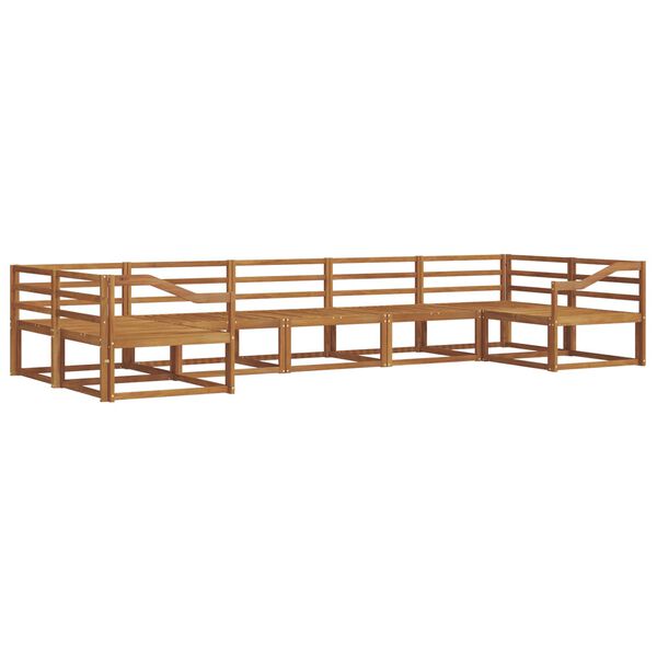 vidaXL Outdoor-Sofagarnitur 7 pcs Natur Massivholz Akazie