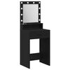 vidaXL Schminktisch Schwarz Eichen-Optik 50 x 41 x 135 cm