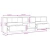 vidaXL TV-Schrank Grau Sonoma 150x33,5x45 cm Holzwerkstoff