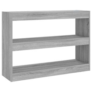 vidaXL B&uuml;cherregal/Raumteiler Grau Sonoma 100x30x72 cm