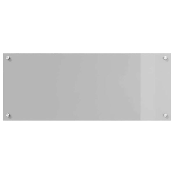 vidaXL Küchenrückwand 2 pcs Hellgrau 100 x 40 cm Gehärtetes Glas