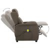 vidaXL Massagesessel Elektrisch Taupe Stoff