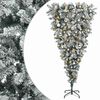 vidaXL Umgedrehter k&uuml;nstlicher Weihnachtsbaum mit Scharnieren 120 cm