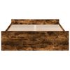 vidaXL Bettgestell mit Schubladen R&auml;uchereiche 140x190cm Holzwerkstoff