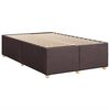 vidaXL Boxspringbett mit Matratze Dunkelbraun 120x190 cm Stoff