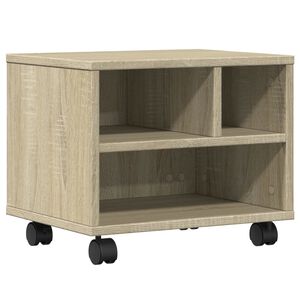 vidaXL Druckerst&auml;nder mit Rollen Sonoma-Eiche 41x32x34,5 cm