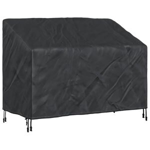 vidaXL Abdeckung f&uuml;r Gartenbank 134 x 70 x 65 / 94 cm 420D Oxford Stoff