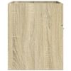 vidaXL Waschbeckenunterschrank Sonoma-Eiche 80x38,5x46cm Holzwerkstoff
