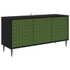 vidaXL TV-Schrank GELEEN 102 x 33 x 51 cm Schwarz Eichen-Optik