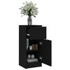 vidaXL Sideboards 2 Stk. Schwarz 30x30x70 cm Holzwerkstoff
