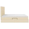 vidaXL Aufbewahrungsbett mit Matratze Creme 160 x 200 cm Polyester