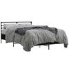 vidaXL Bettgestell Schwarz 120x200 cm Holzwerkstoff und Metall