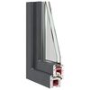 vidaXL Kellerfenster RISOR 60x40 cm Kipp 2-fach Verglasung Anthrazit