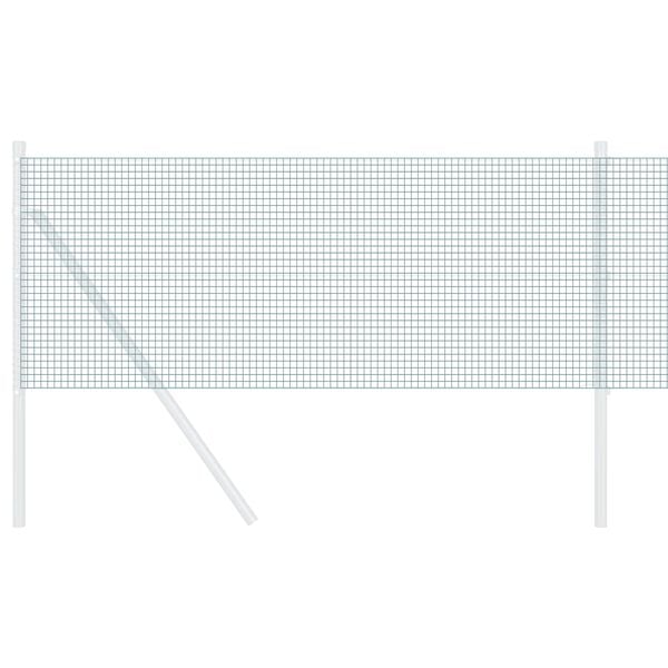 vidaXL Geschwei&szlig;ter Drahtzaun Gr&uuml;n 0,8 x 10 m