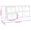 vidaXL TV-Schrank Sonoma-Eiche 102x35,5x47,5 cm Holzwerkstoff