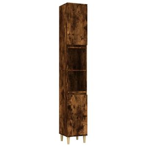 vidaXL Badschrank R&auml;uchereiche 30x30x190 cm Holzwerkstoff