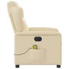vidaXL Massagesessel Elektrisch Creme Stoff